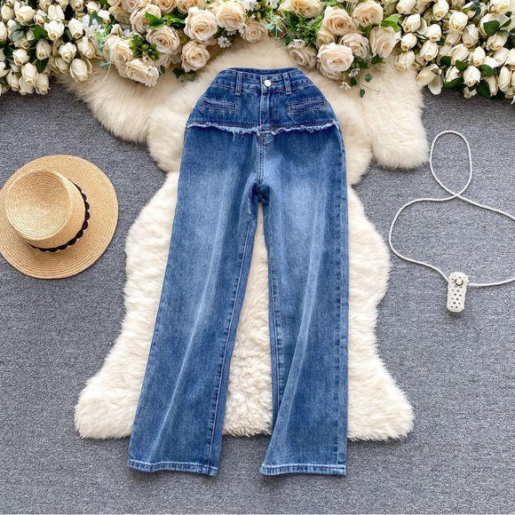 Skyline High Rise Rigid Denim Jeans | Size S - L - Picture 4 of 8